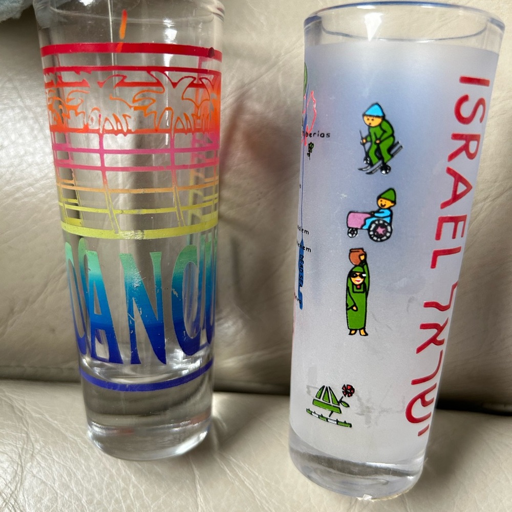 NWOT Set of 2 Tall Shot Glasses